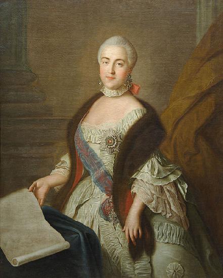 Ivan Argunov Portrait of Grand Duchess Catherine Alexeyevna oil painting image